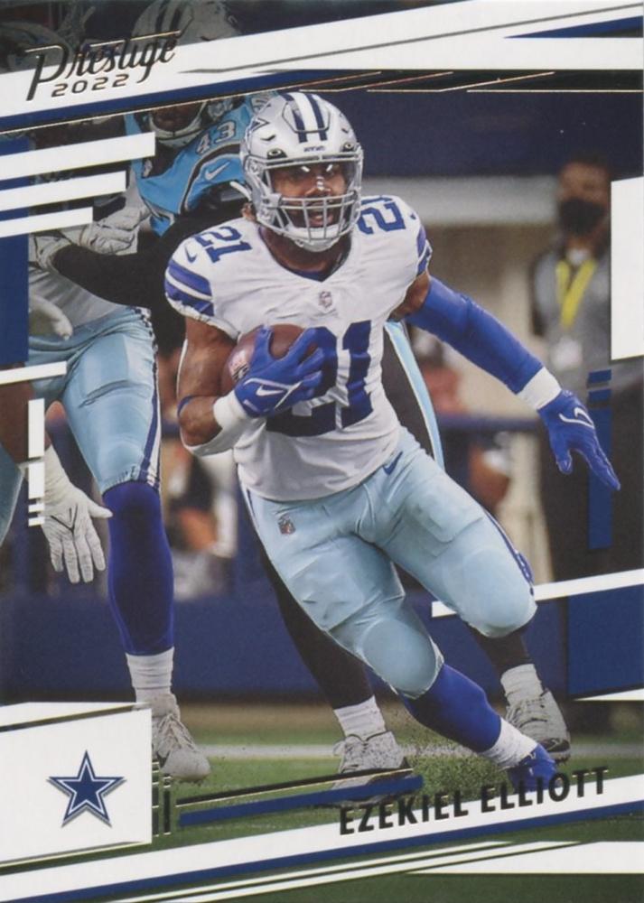 2022 Panini Prestige Base Ezekiel Elliott #77 Dallas Cowboys