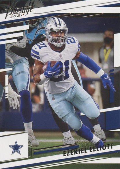 2022 Panini Prestige Base Ezekiel Elliott #77 Dallas Cowboys