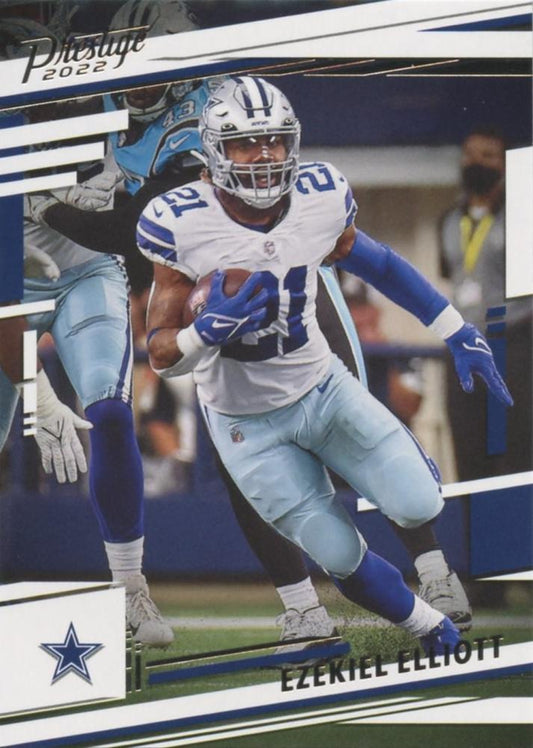 2022 Panini Prestige Base Ezekiel Elliott #77 Dallas Cowboys