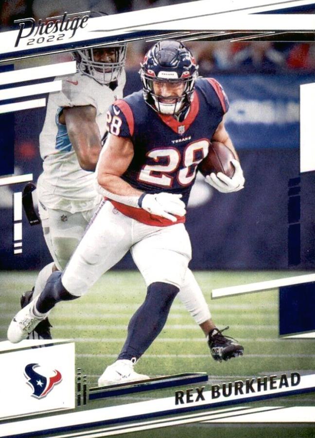 2022 Panini Prestige Base Rex Burkhead #116 Houston Texans