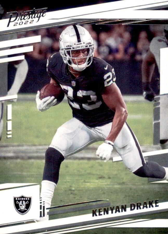 2022 Panini Prestige Base Kenyan Drake #172 Las Vegas Raiders