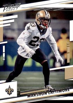 2022 Panini Prestige Base Marshon Lattimore #214 New Orleans Saints