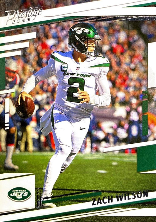 2022 Panini Prestige Base Zach Wilson #225 New York Jets