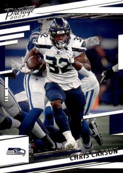 2022 Panini Prestige Base Chris Carson #256 Seattle Seahawks