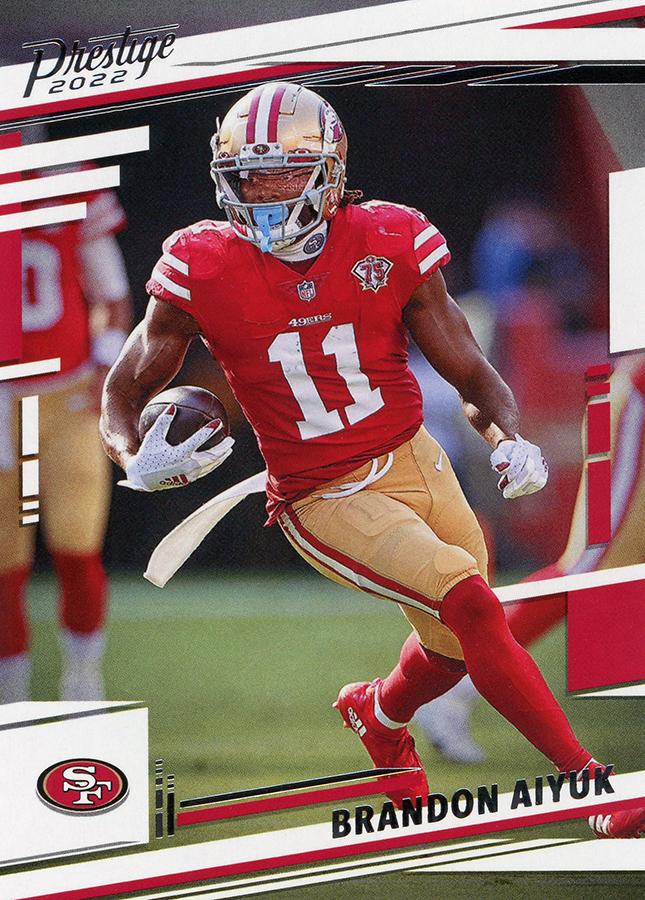 2022 Panini Prestige Base Brandon Aiyuk #267 San Francisco 49ers