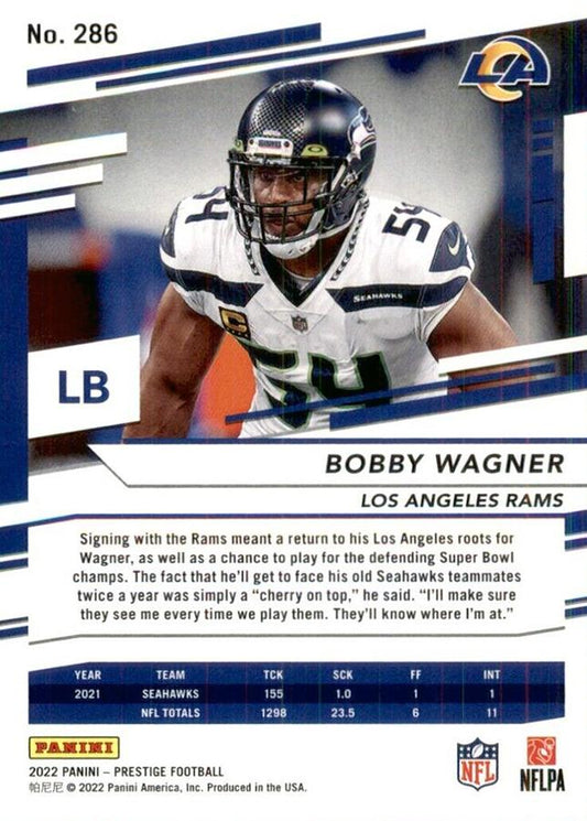 2022 Panini Prestige Base Bobby Wagner #286 Los Angeles Rams