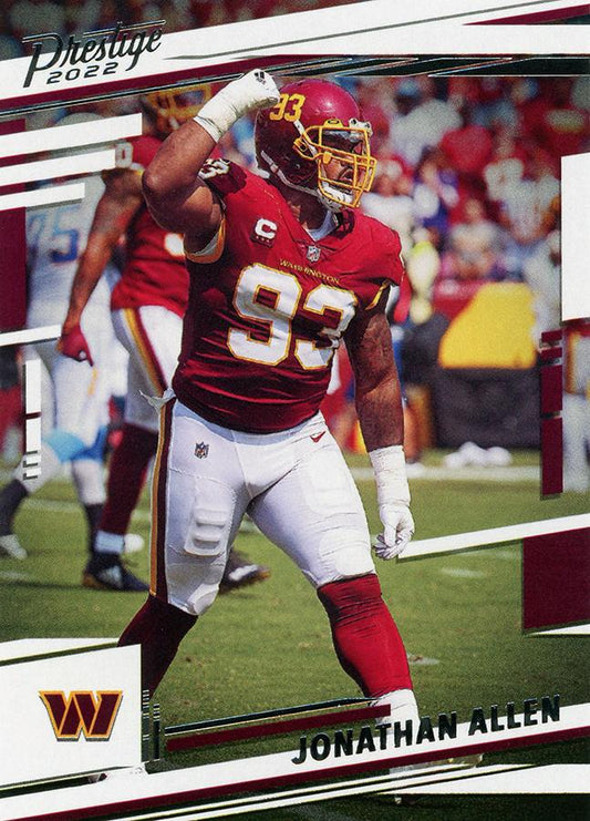 2022 Panini Prestige Base Jonathan Allen #298 Washington Commanders
