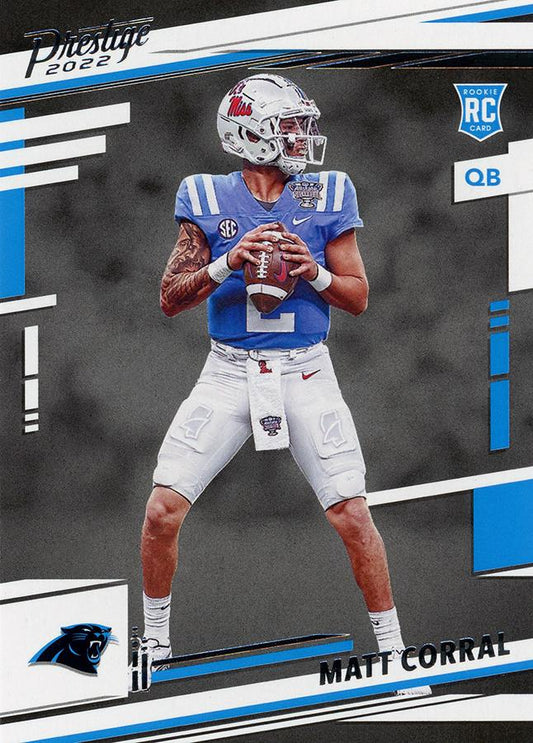 2022 Panini Prestige Rookies Matt Corral RC #302 Carolina Panthers