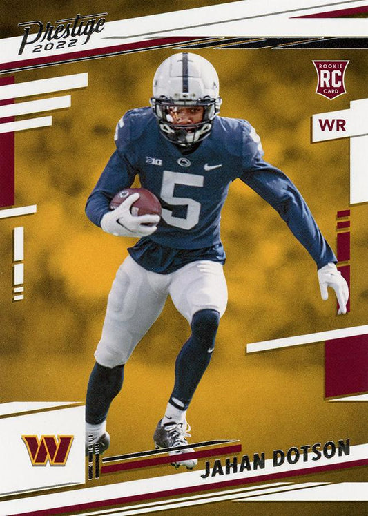 2022 Panini Prestige Rookies Jahan Dotson RC #315 Washington Commanders