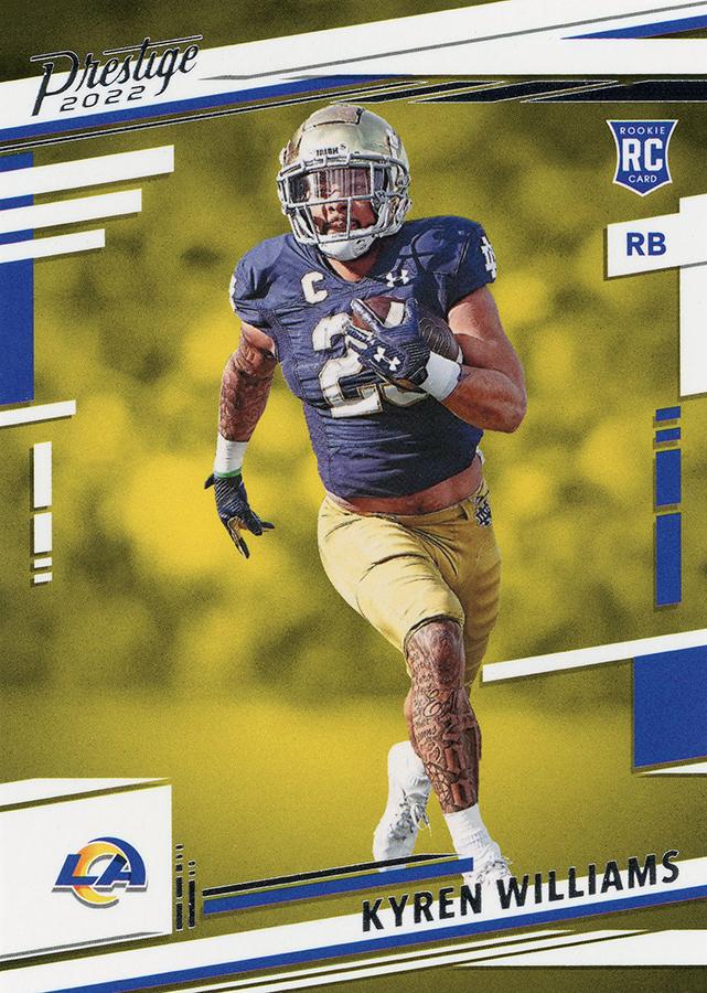 2022 Panini Prestige Rookies Kyren Williams RC #319 Los Angeles Rams