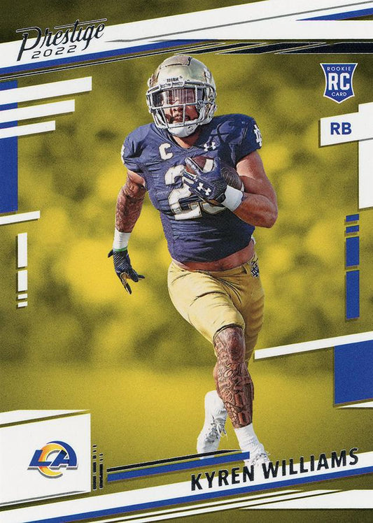 2022 Panini Prestige Rookies Kyren Williams RC #319 Los Angeles Rams
