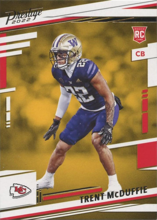2022 Panini Prestige Rookies Trent McDuffie RC #334 Kansas City Chiefs