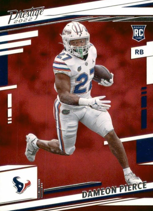 2022 Panini Prestige Rookies Dameon Pierce RC #345 Houston Texans