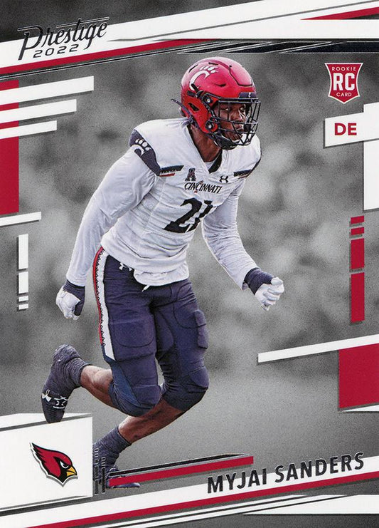 2022 Panini Prestige Rookies Myjai Sanders RC #350 Arizona Cardinals