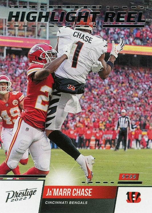 2022 Panini Prestige Highlight Reel Ja'Marr Chase HR-1 Cincinnati Bengals