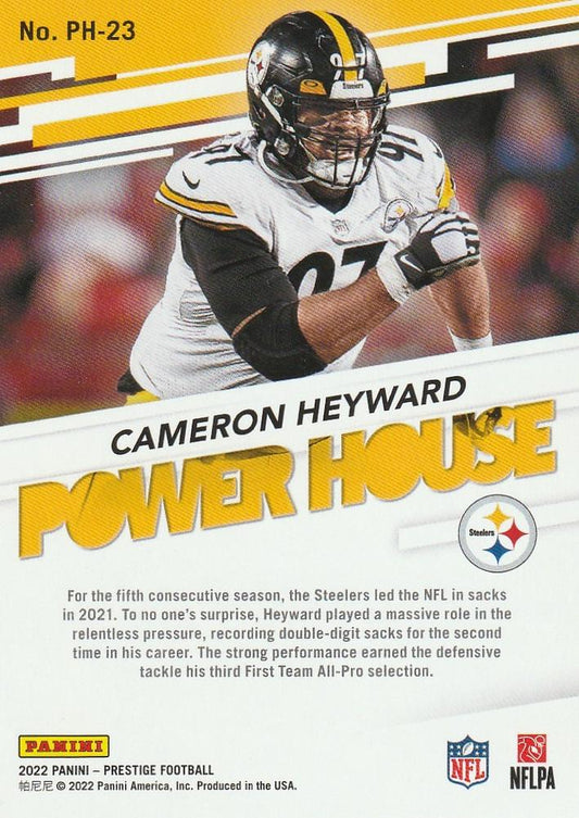 2022 Panini Prestige Power House Cameron Heyward PH-23 Pittsburgh Steelers