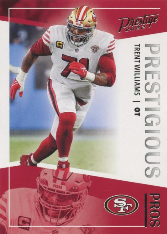 2022 Panini Prestige Prestigious Pros Trent Williams PP-22 San Francisco 49ers