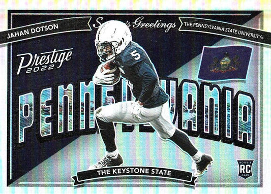 2022 Panini Prestige Seasons Greetings Jahan Dotson SG-12 Penn State Nittany Lions