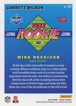 2022 Panini Score 1992 Throwback Rookie Garrett Wilson TB8 Ohio State Buckeyes