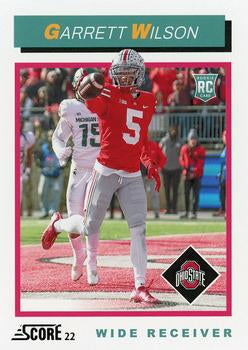 2022 Panini Score 1992 Throwback Rookie Garrett Wilson TB8 Ohio State Buckeyes