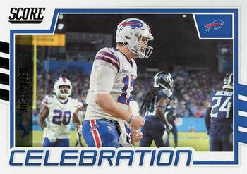 2022 Panini Score Celebration Josh Allen C-JA Buffalo Bills