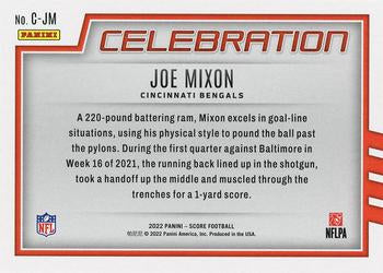 2022 Panini Score Celebration Joe Mixon C-JM Cincinnati Bengals