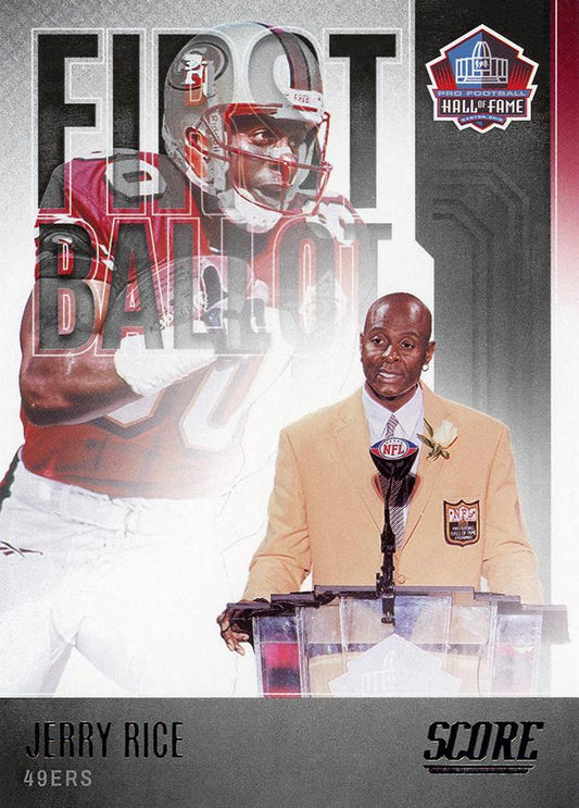 2022 Panini Score First Ballot Jerry Rice FB-JB San Francisco 49ers