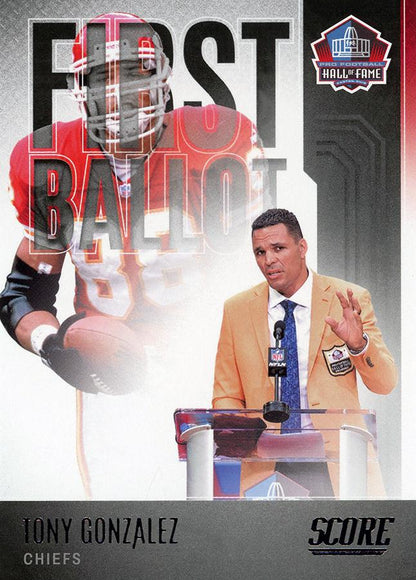 2022 Panini Score First Ballot Tony Gonzalez FB-TG Kansas City Chiefs