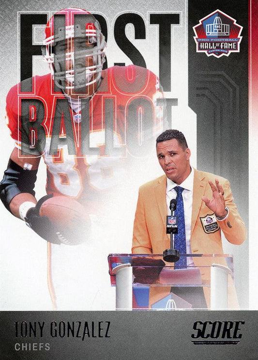 2022 Panini Score First Ballot Tony Gonzalez FB-TG Kansas City Chiefs
