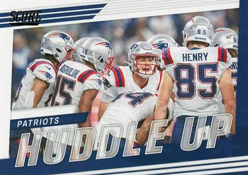2022 Panini Score Huddle Up New England Patriots HU-NE New England Patriots