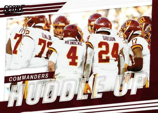 2022 Panini Score Huddle Up Washington Commanders HU-WAS Washington Commanders