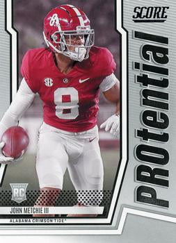 2022 Panini Score Protential John Metchie III P-JM Alabama Crimson Tide