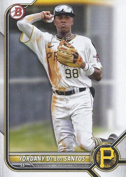 2022 Bowman Draft Yordany De Los Santos BD-1 Pittsburgh Pirates