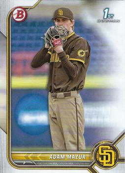 2022 Bowman Draft Adam Mazur FBC 1st Bowman BD-4 San Diego Padres