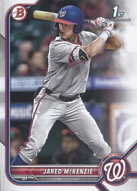 2022 Bowman Draft Jared McKenzie FBC 1st Bowman BD-5 Washington Nationals