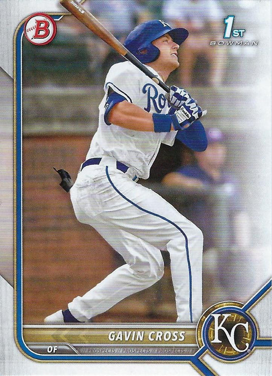 2022 Bowman Draft Gavin Cross FBC 1st Bowman BD-6 Kansas City Royals