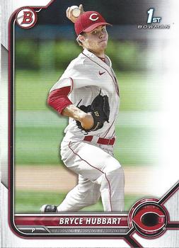 2022 Bowman Draft Bryce Hubbart FBC 1st Bowman BD-17 Cincinnati Reds