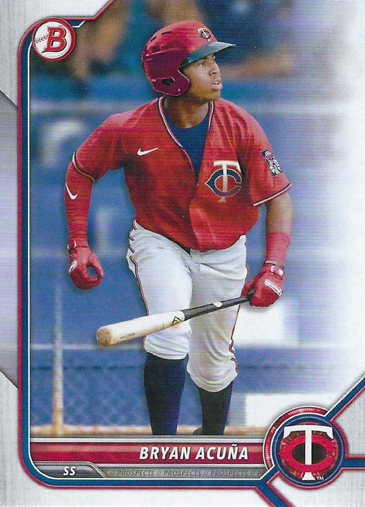 2022 Bowman Draft Bryan Acuna BD-19 Minnesota Twins