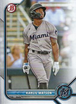2022 Bowman Draft Kahlil Watson BD-35 Miami Marlins