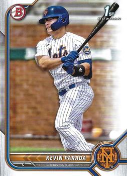 2022 Bowman Draft Kevin Parada FBC 1st Bowman BD-47 New York Mets