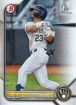 2022 Bowman Draft Eric Brown Jr. FBC 1st Bowman BD-48 Milwaukee Brewers