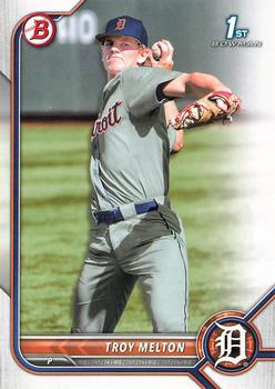 2022 Bowman Draft Troy Melton FBC 1st Bowman BD-118 Detroit Tigers