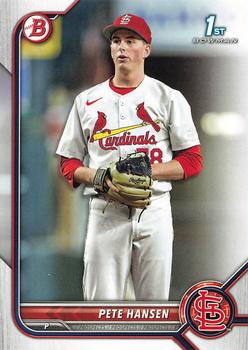 2022 Bowman Draft Pete Hansen FBC 1st Bowman BD-128 St. Louis Cardinals