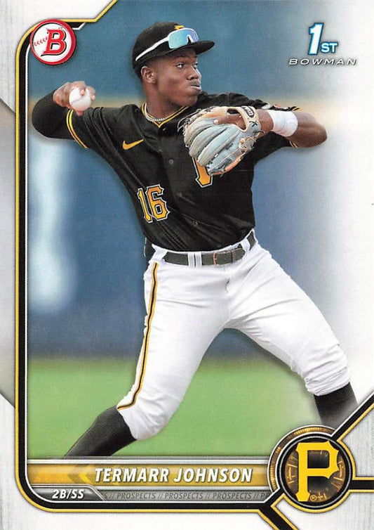 2022 Bowman Draft Termarr Johnson FBC 1st Bowman BD-130 Pittsburgh Pirates