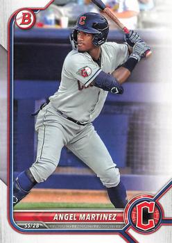 2022 Bowman Draft Angel Martinez BD-134 Cleveland Guardians