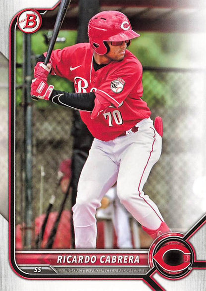 2022 Bowman Draft Ricardo Cabrera BD-139 Cincinnati Reds