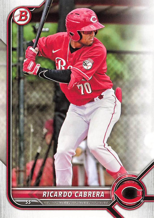 2022 Bowman Draft Ricardo Cabrera BD-139 Cincinnati Reds