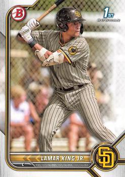 2022 Bowman Draft Lamar King Jr. BD-143 San Diego Padres