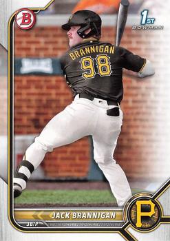 2022 Bowman Draft Jack Brannigan FBC 1st Bowman BD-154 Pittsburgh Pirates