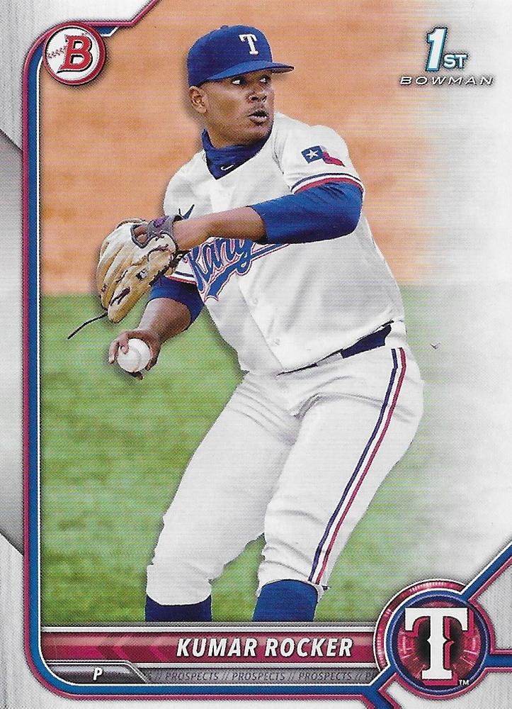 2022 Bowman Draft Kumar Rocker FBC 1st Bowman BD-164 Texas Rangers